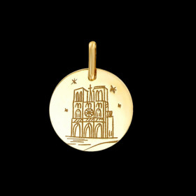 Pendentif Notre Dame Paris Or